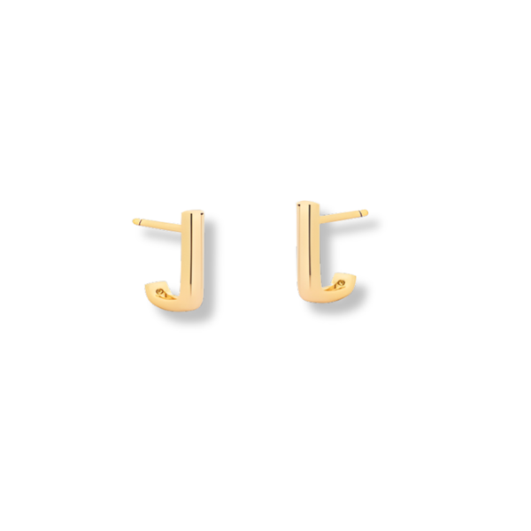 Brinco Meia Argola Quadrada