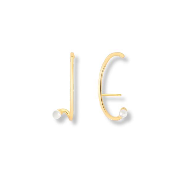 Brinco Ear Hook Pérola