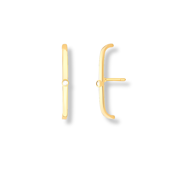 Brinco Ear Hook Zircônia