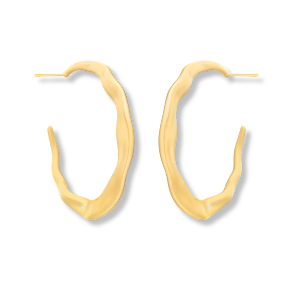 Argola Acetinada Curva