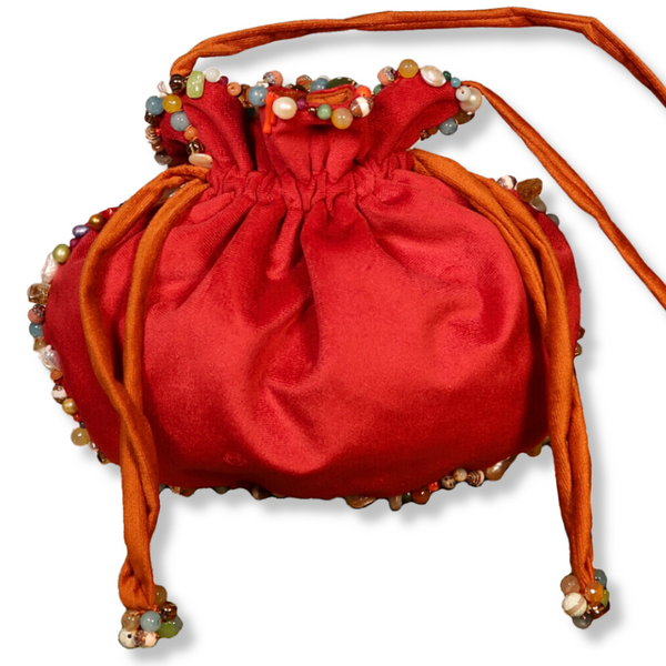 Bolsa Veludo Bordados